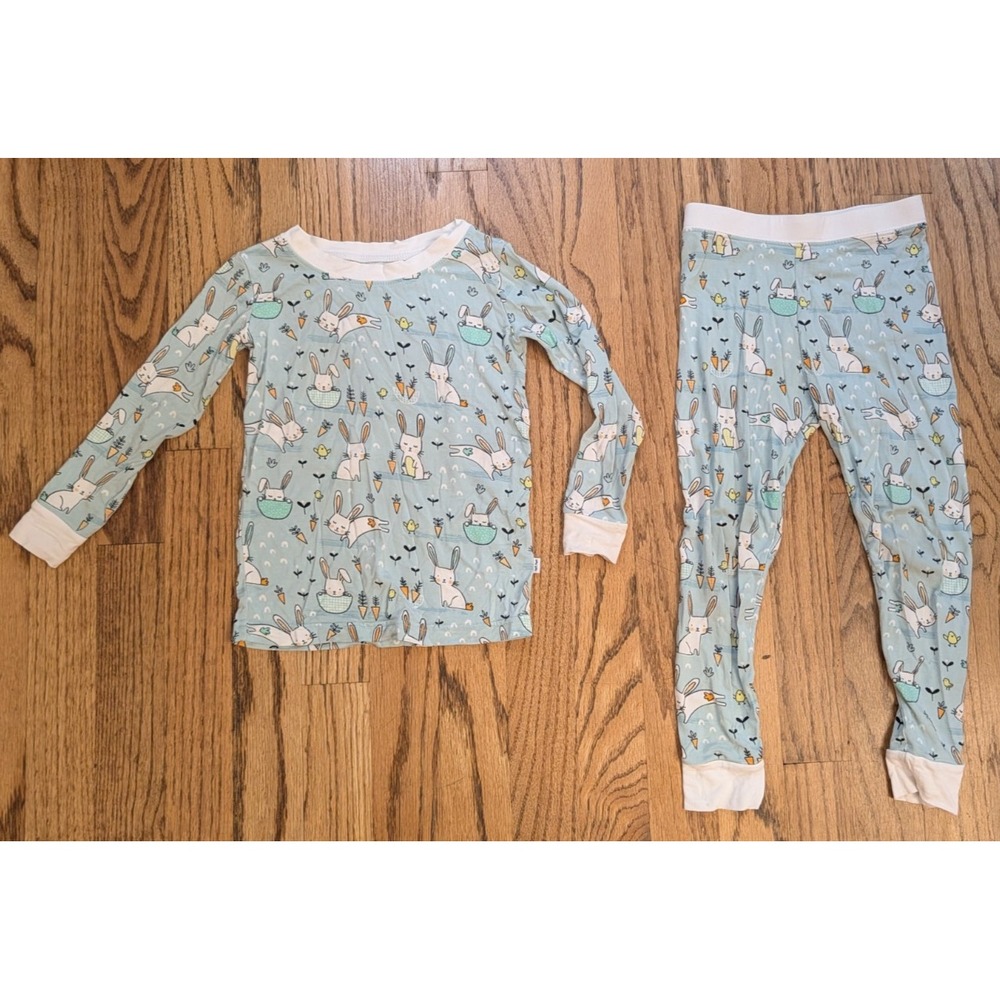 Little Sleepies Rad Rabbits Bamboo Pajama Set 2T Easter Bunny 2 Piece RETIRED